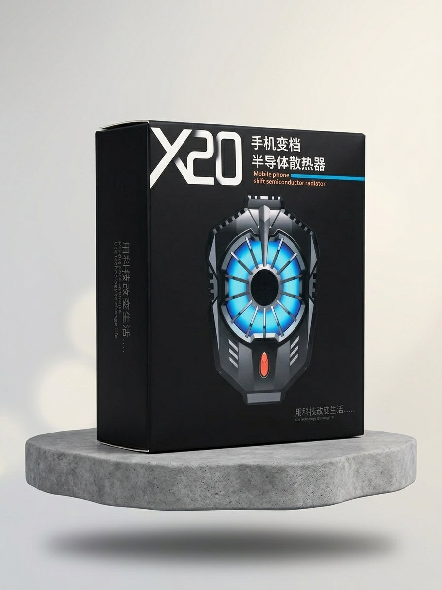 X20 Universal Clip-On Smartphone Gaming Cooling Fan – Portable Mobile Phone Cooler