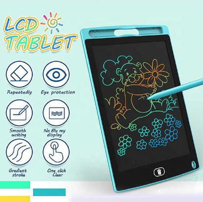 LCD Writing Tablet, Drawing Pads For Kids 8.5 Inch Colorful Lines Doodle Scribble Boards Educational Toys (Random Color