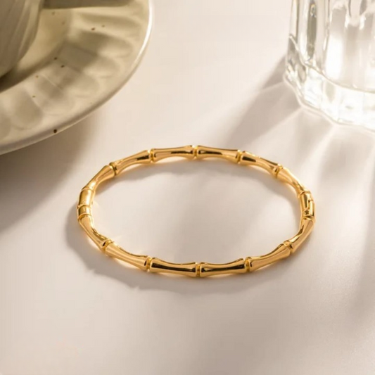 Bamboo Trending Korean Bangle - Jewelry Product Designed For Wrist Wear And Daily Ornament Routine (SKU: QRT-201)