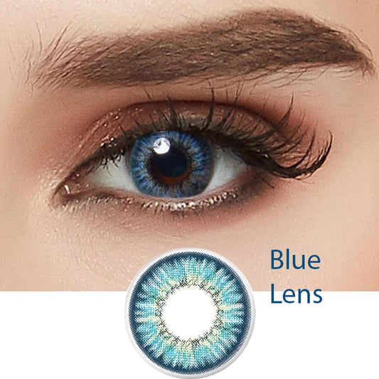 Eyes Color Lenses – Eye Lenses For Girls & Boys ( Grey, Blue, Green, Brown) - Blue